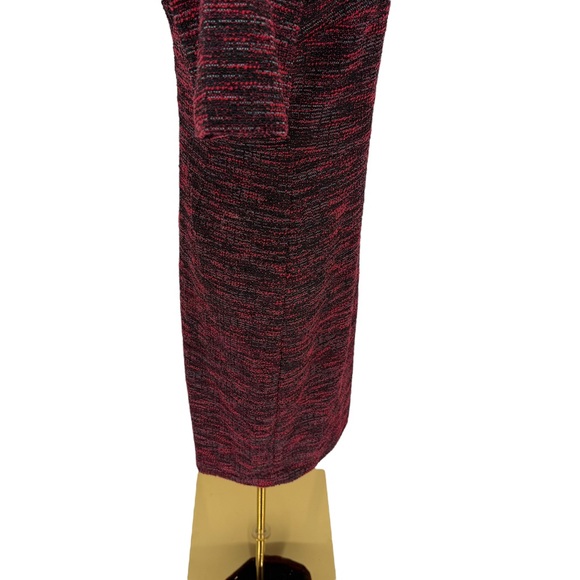 Ann Taylor Tweed Knit Square Neck Short Sleeve Sheath Dress Sz 6 Career Preppy - Picture 11 of 16